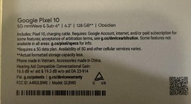 New
													Google Pixel 10 - Unlocked, Obsidian, 128 GB, GLBW0, photo 3 of 3
