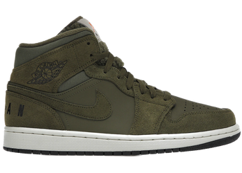 Jordan 1 Mid Olive Canvas (2018) for sale