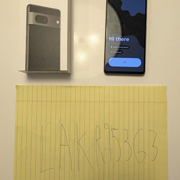 Google Pixel 7 - Unlocked, 128 GB, Obsidian, 8 GB, GVU6C, Sub-6 5G