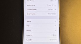 Good
													Apple iPhone 16 Pro - Unlocked, Natural, 512 GB, A3083, photo 4 of 7
