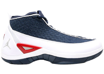 Jordan 15 SE White Navy Red for sale