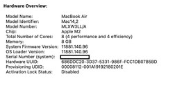 Mint
													MacBook Air 2022 (M2) - 13" - Apple M2, Silver, 256 GB, 8 GB, photo 4 of 10