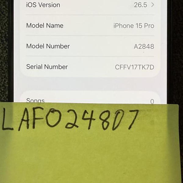 Apple iPhone 15 Pro - Unlocked, 256 GB, Black, A2848
