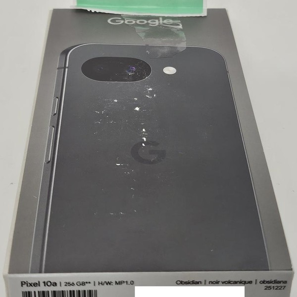 Google Pixel 10a - Unlocked, 256 GB, Obsidian, GE1GQ