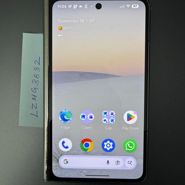 Google Pixel Fold - Unlocked, 256 GB, Porcelain, 12 GB, G9FPL