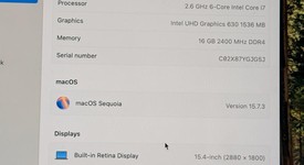 Good
													MacBook Pro 2018 (With Touch Bar) - 15" - I7, Gray, 512 GB, 16 GB, photo 3 of 11