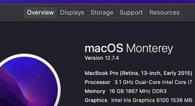 Good
													MacBook Pro 2015 (Retina) - 13" - Silver, 512 GB, 16 GB, photo 3 of 19