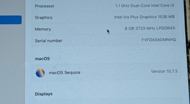 Good
													MacBook Air 2020 - 13" - I3, Silver, 256 GB, 8 GB, photo 3 of 9