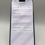 Good Apple iPhone 15 Pro - Unlocked, White, 128 GB, A2848