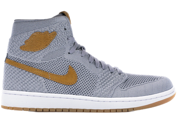 Jordan 1 Retro High Flyknit Wolf Grey for sale