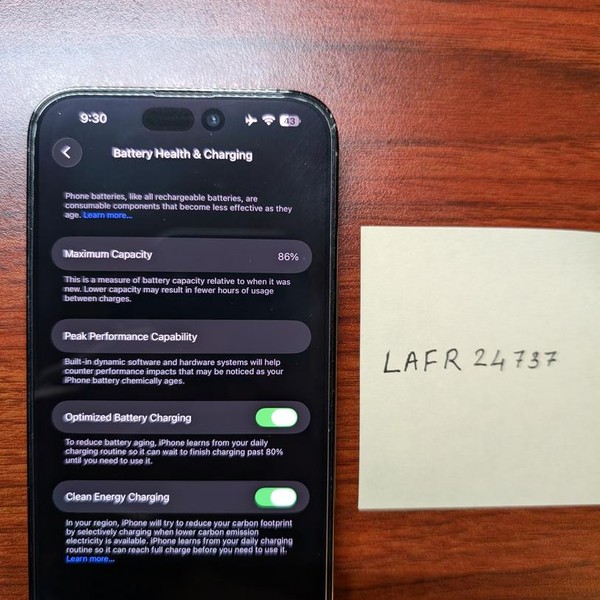 Apple iPhone 14 Pro Max - Unlocked Non-US, 128 GB, Black, A2894