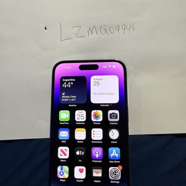 Apple iPhone 14 Pro Max - Unlocked, 128 GB, Purple, A2651