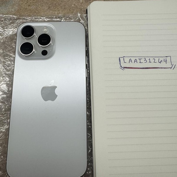 Apple iPhone 15 Pro Max - Unlocked, 256 GB, White, A2849