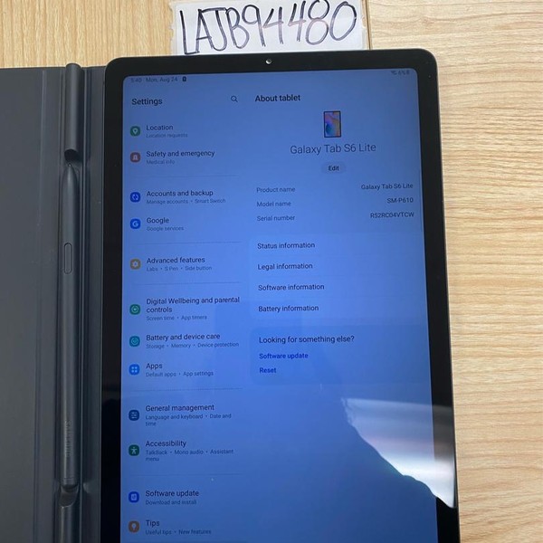 Samsung Galaxy Tab S6 Lite - Wi-Fi, 128 GB, Gray, 4 GB, SM-P610