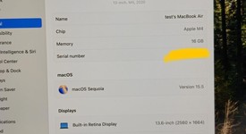 Good
													MacBook Air 2025 (M4) - 13" - Apple M4, Midnight, 256 GB, 16 GB, photo 4 of 14