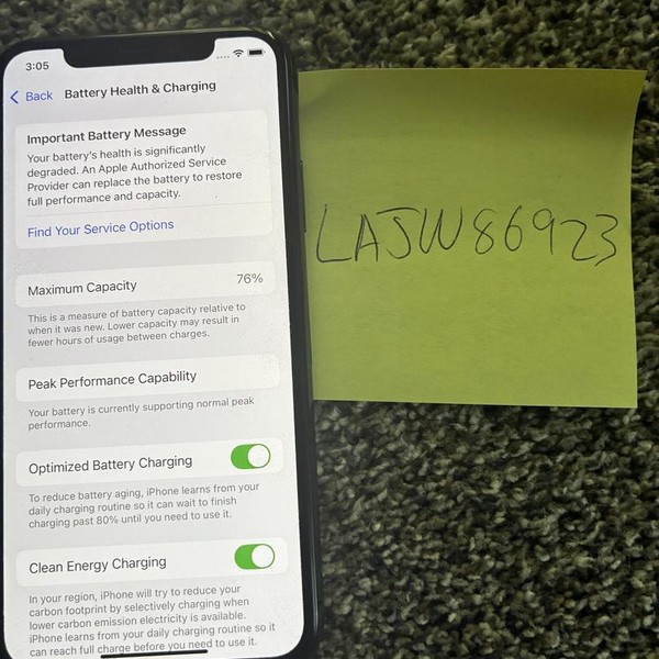 Apple iPhone Xs - Unlocked, 64 GB, Gray, A1920