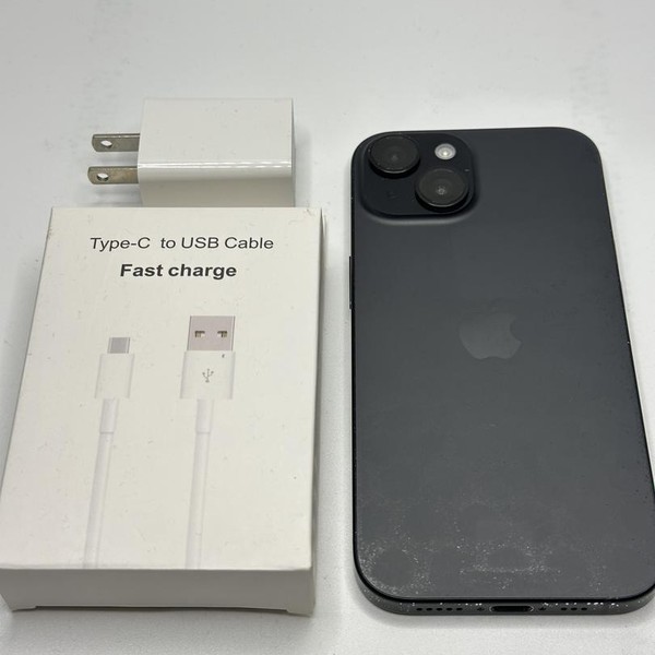 Apple iPhone 15 - Unlocked, 128 GB, Black, A2846