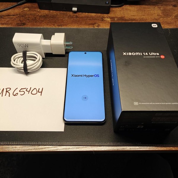 Xiaomi 14 Ultra - Unlocked Non-US, 512 GB, Black, 16 GB