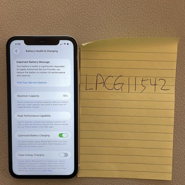 Apple iPhone 11 - Unlocked, 128 GB, White, A2111