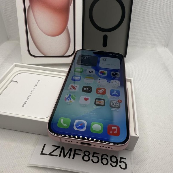 Apple iPhone 15 - Unlocked, 128 GB, Pink, A2846