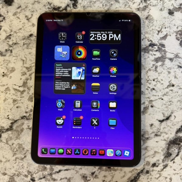Apple iPad Mini (7th Gen) - Unlocked, 128 GB, Purple, A2995