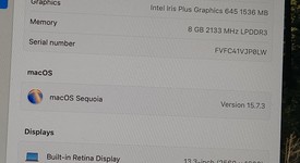 Good
													MacBook Pro 2019 - 13" - I7, Gray, 256 GB, 8 GB, photo 3 of 9