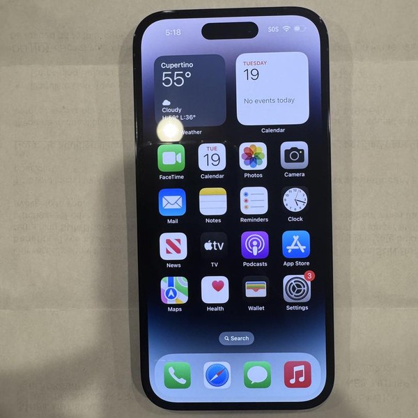 Apple iPhone 14 Pro - Unlocked, 128 GB, Black, A2650