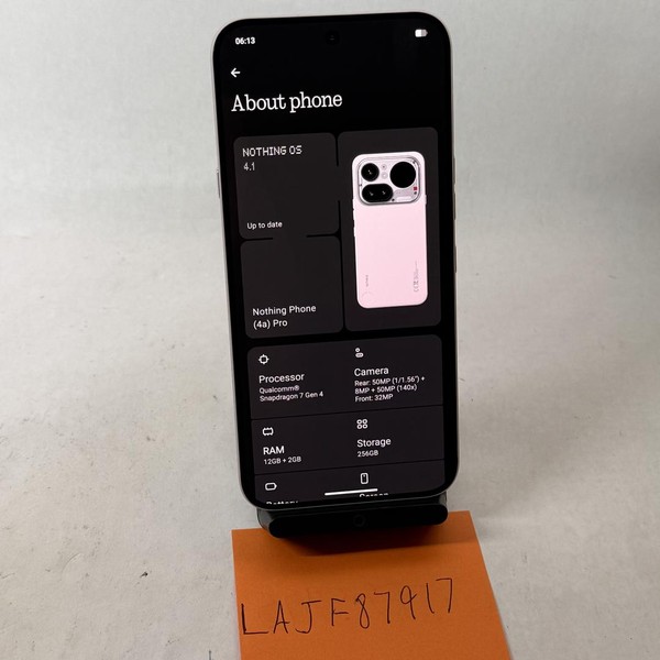 Nothing Phone (4a) Pro - Unlocked, 256 GB, Pink, 12 GB