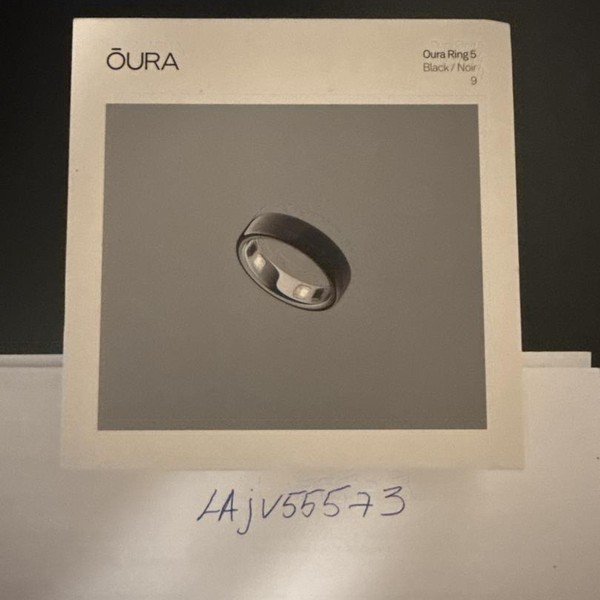 Oura Ring Gen 5 - Black, Size 9