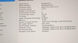 Good
													MacBook Pro 2020 - 13" - I5, Silver, 512 GB, 16 GB, photo 4 of 9