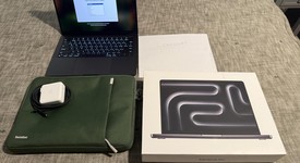 Good
													MacBook Pro Late 2023 (M3) - 14" - Apple M3 Pro 11-core, Black, 512 GB, 18 GB, 14-core GPU, photo 1 of 9