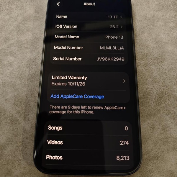 Apple iPhone 13 - Unlocked, 128 GB, Midnight, A2482