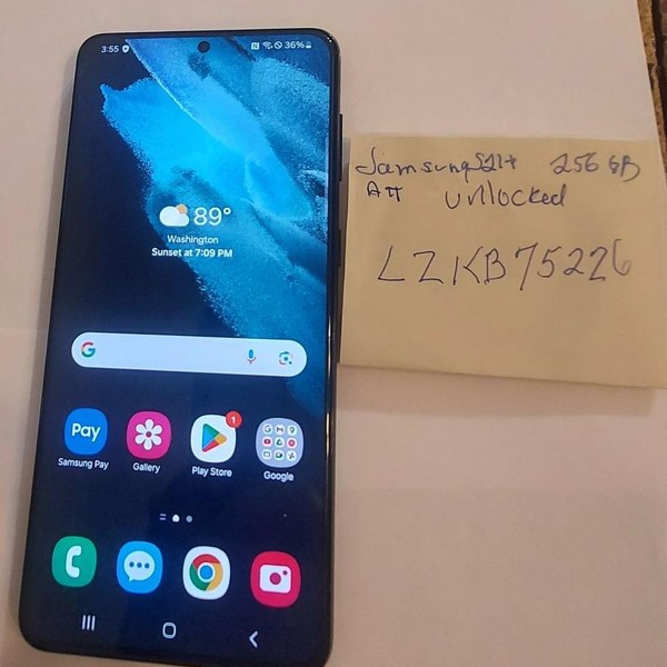 Samsung Galaxy S21 Plus 5G - AT&T, 256 GB, Black, 8 GB, SM-G996U