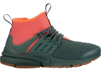 Nike Air Presto Mid Utility Vintage Green Hyper Orange (Women's) for sale