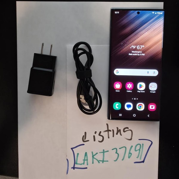 Samsung Galaxy S22 Ultra - Verizon, 512 GB, Black, 12 GB, SM-S908U