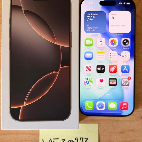 Apple iPhone 16 Pro - Unlocked, 256 GB, Desert, A3083