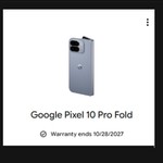 Mint Google Pixel 10 Pro Fold - Unlocked, 1 TB, Moonstone, GU0NP