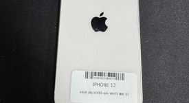 Good
													Apple iPhone 12 - Unlocked, White, 64 GB, A2172, photo 1 of 6