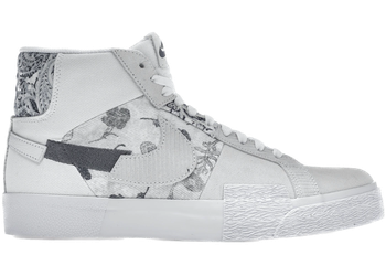 Nike SB Zoom Blazer Mid Premium Floral White Grey for sale