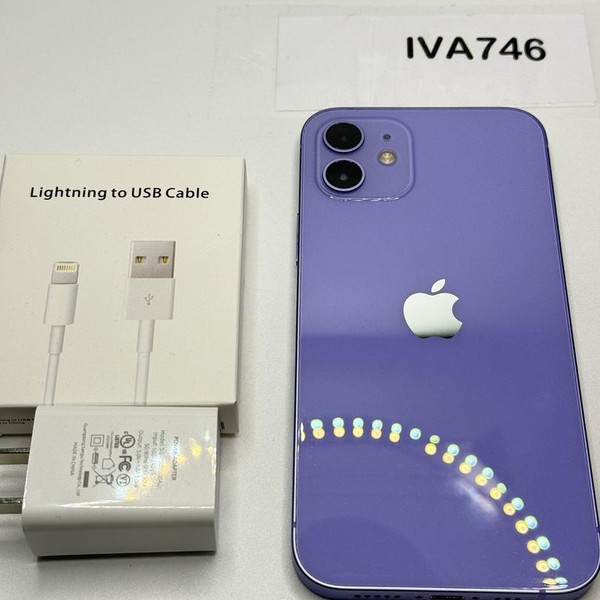 Apple iPhone 12 - Unlocked, 128 GB, Purple, A2172