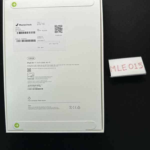 Apple iPad Air 11 inch (M2) 2024 - Wi-Fi, 128 GB, Gray, A2902