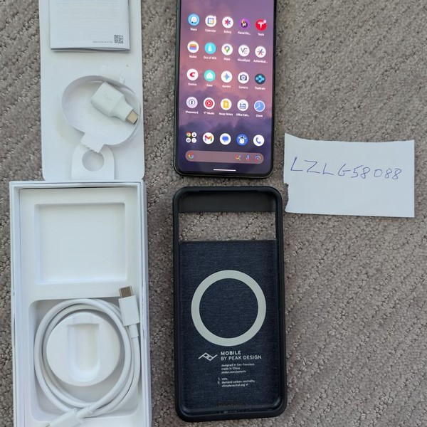 Google Pixel 8 Pro - Google Fi, 128 GB, Obsidian, 12 GB, G1MNW, mmWave 5G