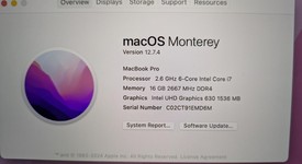 Good
													MacBook Pro 2019 - 16" - I7, Gray, 512 GB, 16 GB, photo 3 of 22