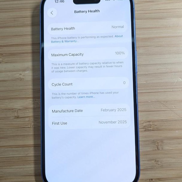 Apple iPhone 16 - Unlocked, Ultramarine, 128 GB, A3081