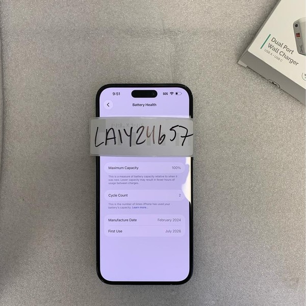 Apple iPhone 15 Plus - Unlocked, 128 GB, Black, A2847