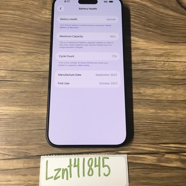 Apple iPhone 15 Pro Max - Unlocked, 256 GB, Blue, A2849