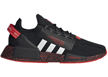 adidas NMD R1 V2 Crackled Black Red for sale
