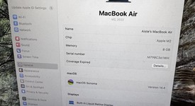 Good
													MacBook Air 2022 (M2) - 13" - Apple M2, Midnight, 256 GB, 8 GB, photo 1 of 12