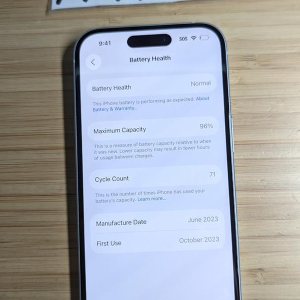 Apple iPhone 15 - Unlocked, 128 GB, Blue, A2846