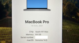 Good
													MacBook Pro 2021 - 14" - Apple M1 Max, Gray, 2 TB, 64 GB, photo 4 of 7